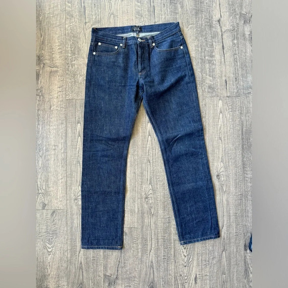 A.P.C. Petit Standard Jean Droit Etroit Dry Selvedge Denim Jeans - Picture 1 of 9